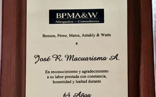 Reconocimiento a empleado José Macuarisma